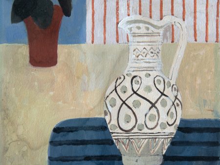 White and Black Jug, Still Life For Discount