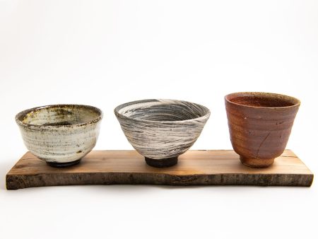 Set of Three Small Footed Cups Online Sale