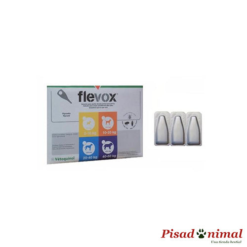 FLEVOX Pipetas Anti Pulgas y Garrapatas para Perros (2-10 Kg) on Sale