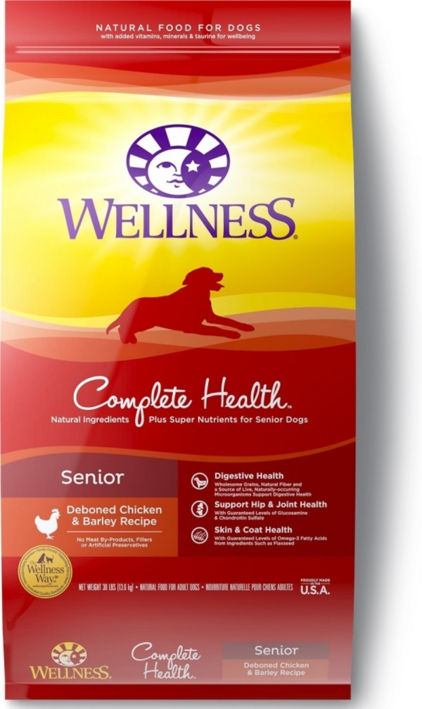 Wellness Complete Health Natural Senior Health Chicken Recipe Dry Dog Food Hot on Sale