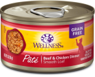 Wellness Complete Health Natural Grain Free Beef and Chicken Pate Wet Canned Cat Food For Sale