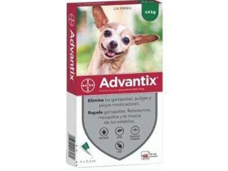 Pipetas Advantix Antiparasitarias para Perros Mini (1 a 4Kg) Caja de 4 Unidades Online Sale