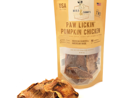 Mika and Sammys Paw lickin Pumpkin Chicken  5oz Sale