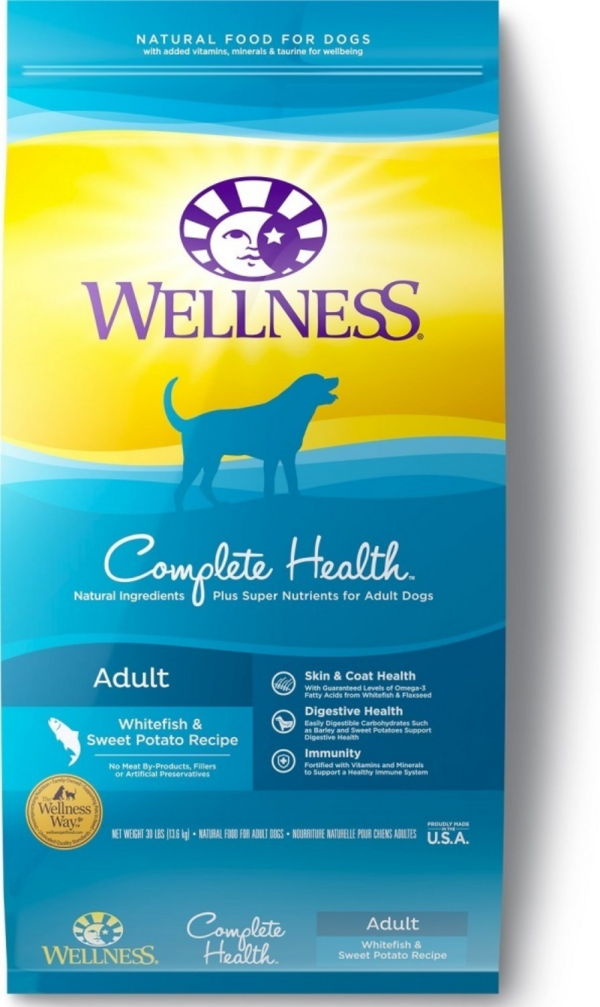 Wellness Complete Health Natural Adult Whitefish and Sweet Potato Recipe Dry Dog Food For Sale