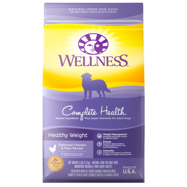 Wellness Complete Health Natural Healthy Weight Chicken and Peas Recipe Dry Dog Food Discount