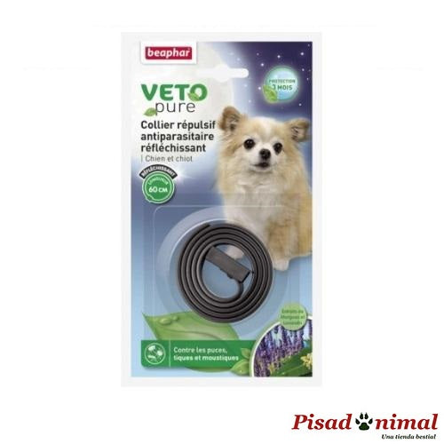 Beaphar Veto Pure Collar Reflectante Repelente de Insectos para Perros y Cachorros 60 cm For Sale