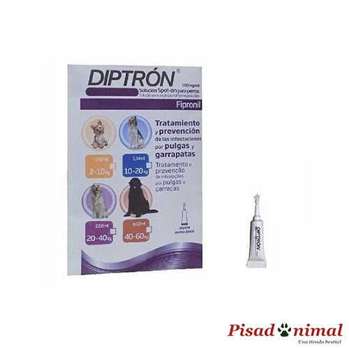 DIPTRON Pipetas Anti Pulgas y Garrapatas para Perros (2-10 Kg) For Cheap