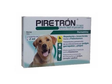 PIRETRON Pipetas Anti Pulgas, Garrapatas y Flebotomos para Perros (>15Kg) For Discount