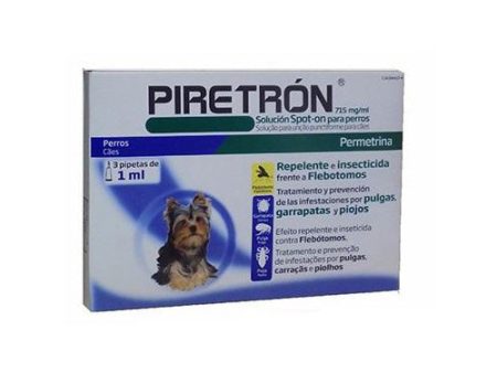 PIRETRON Pipetas Anti Pulgas, Garrapatas y Flebotomos para Perros (<15Kg) Sale