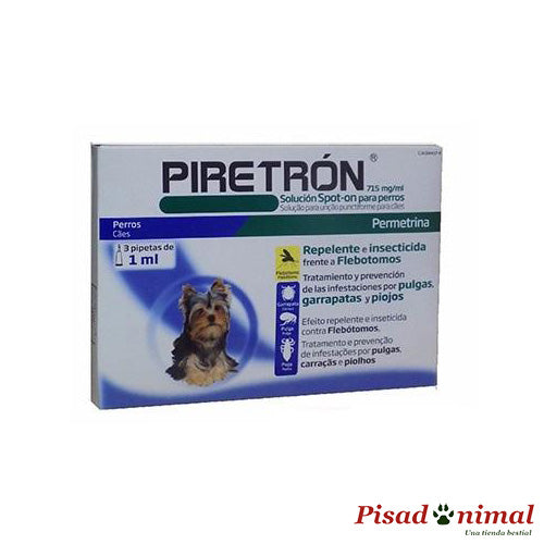 PIRETRON Pipetas Anti Pulgas, Garrapatas y Flebotomos para Perros (<15Kg) Sale