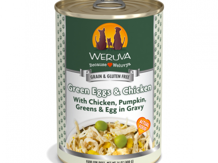 Weruva Green Eggs & Chicken with Chicken, Pumpkin, Greens & Eggs Canned Dog Food For Sale