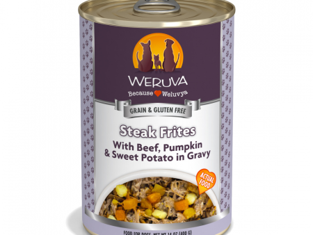 Weruva Steak Frites with Beef, Pumpkin & Sweet Potato in Gravy Canned Dog Food on Sale