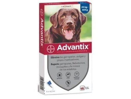 Pipetas Advantix Antiparasitarias para Perros Grandes (+25Kg) Caja de 4 Unidades Fashion