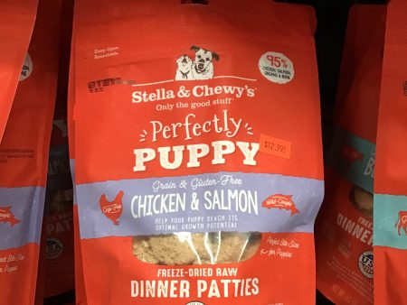 SC D FD Puppy Chicken  Salmon Patties 5.5oz Hot on Sale