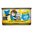 Weruva BFF PLAY Checkmate Chicken Dinner in a Hydrating Puree Pate Wet Cat Food, (12) 2.8 oz Cans Supply