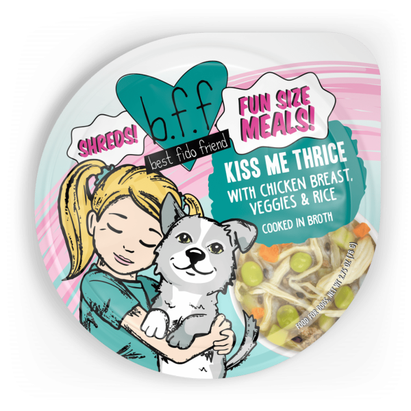 Weruva Bff Fun Size Meals Kiss Me Thrice 2.75-oz. Cups Case of 12 Discount