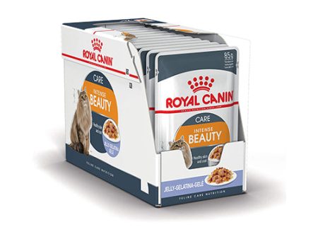 Gelatina ROYAL CANIN INTENSE BEAUTY Cuidado Pelaje Gatos 12x85gr Online Sale