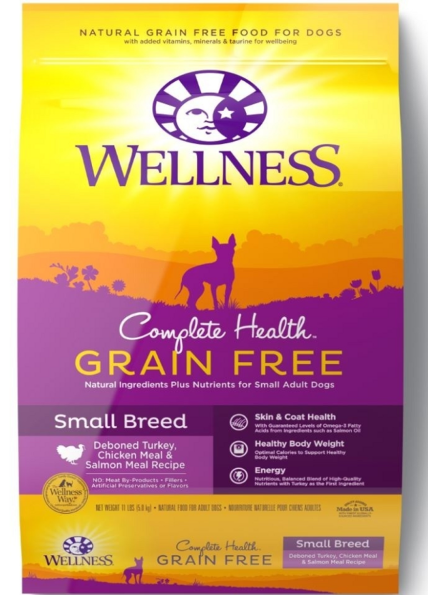 Wellness Complete Health Grain Free Small Breed Deboned Turkey, Chicken Meal and Salmon Meal Recipe Dry Dog Food Cheap