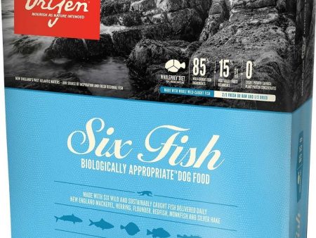 ORIJEN Grain Free & Poultry Free, Six Fish, High Protein, Fresh & Raw Animal Ingredients Dry Dog Food Sale