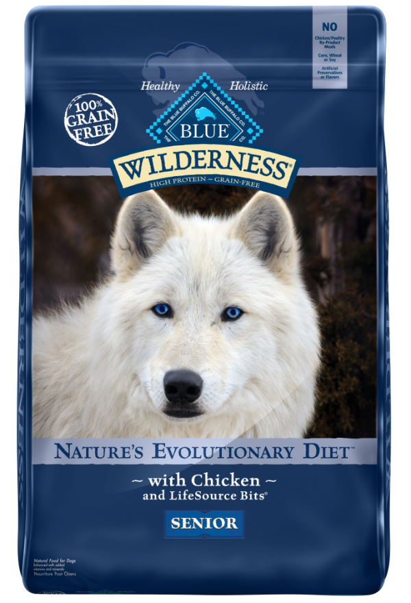 Blue Buffalo Wilderness Senior Grain-Free Chicken Recipe Dry Dog Food on Sale