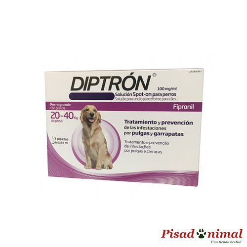 DIPTRON Pipetas Anti Pulgas y Garrapatas para Perros (20-40 Kg) Sale