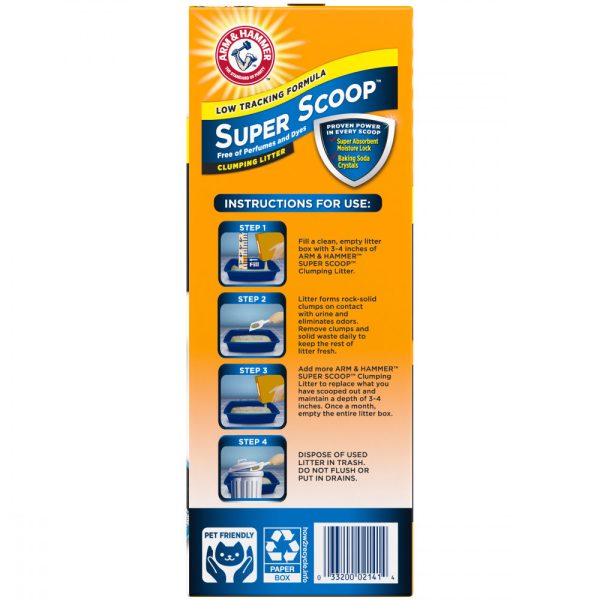 Arm & Hammer Super Scoop Unscented Clumping Litter Online Sale