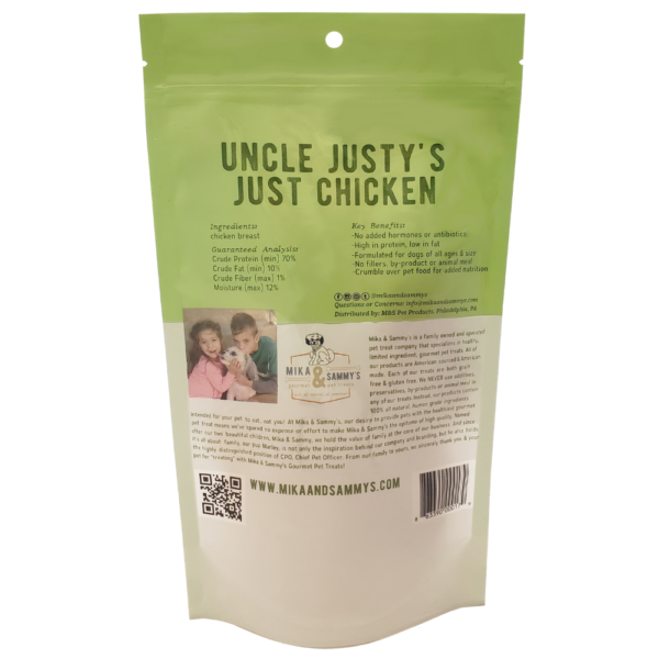 Mika and Sammys Uncle Joe Just Chicken  5oz Online now