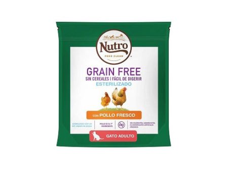 Pienso NUTRO Grain Free Pollo para Gatos Esterilizados Online now