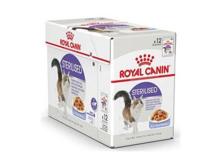 ROYAL CANIN STERILISED Gelatina para Gatos Adultos Esterilizados 12x85gr Discount