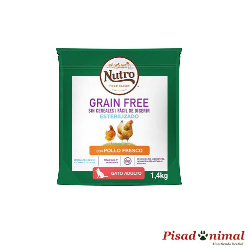 Pienso NUTRO Grain Free Pollo para Gatos Esterilizados Online now