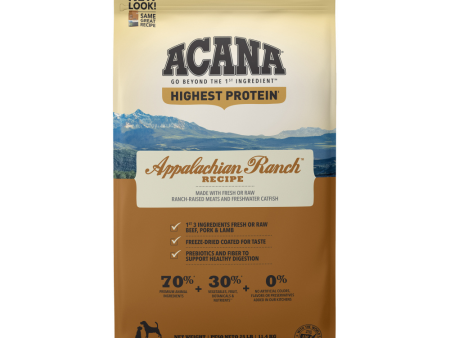 ACANA Highest Protein Appalachian Ranch Recipe Dry Dog Food Discount