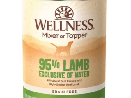 Wellness Natural Grain Free 95%  Lamb Recipe Adult Wet Canned Dog Food Online now