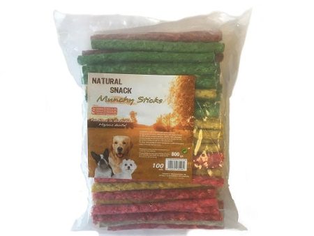 Snack SANDIMAS TASTY 800g 100 Sticks Masticables para Perros Hot on Sale