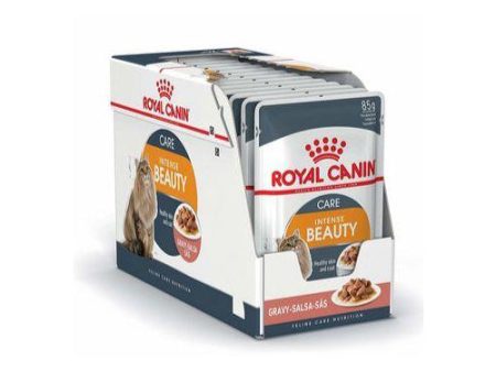 Salsa ROYAL CANIN INTENSE BEAUTY Cuidado Pelaje Gatos 12x85gr Sale