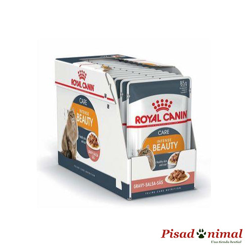 Salsa ROYAL CANIN INTENSE BEAUTY Cuidado Pelaje Gatos 12x85gr Sale