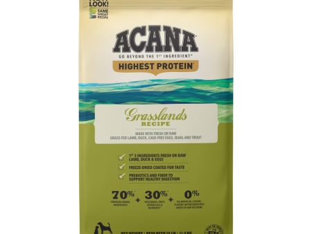 ACANA Highest Protein Grasslands Recipe Dry Dog Food For Discount