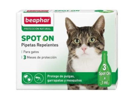 Beaphar Spot-On Pipetas Repelentes Naturales Antiparasitarias para Gatos Discount