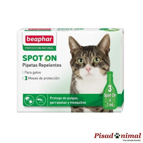 Beaphar Spot-On Pipetas Repelentes Naturales Antiparasitarias para Gatos Discount