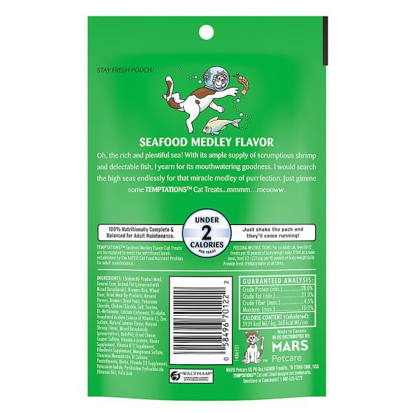 Temptations 3oz C Seafood Medley Supply