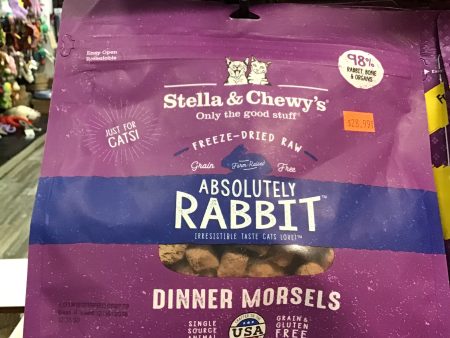 Stella and Chewy Absolutely Rabbit Freeze-Dried Raw Dinner Morsels Online now