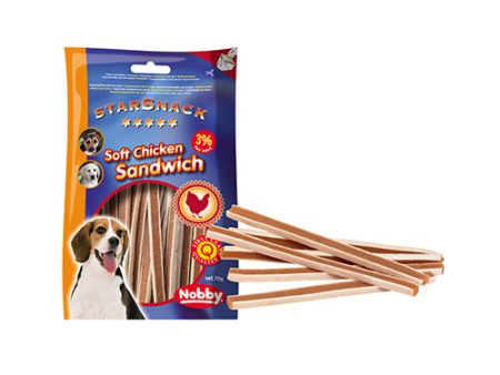 Snack NOBBY Soft Chicken Sándwich 70gr para Perros Discount