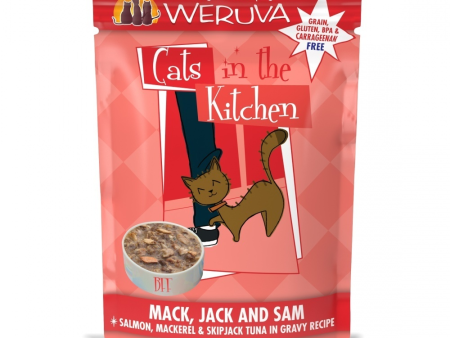 Weruva Cats In the Kitchen Mack Jack and Sam Cat Pouches Wet Cat Food Online now